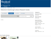 Tablet Screenshot of libguides.shepherd.edu